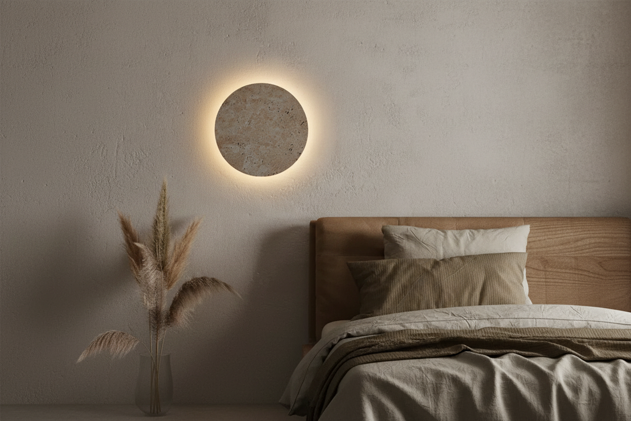 Natural Yellow Cave Stone Led Sconce Lamp Nordic Minimalist Wabi Sabi Home Decoration Living Room Bedside Corridor Wall Lights